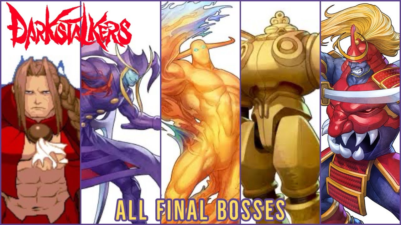 DARKSTALKERS ALL FINAL BOSSES