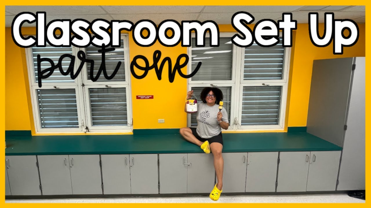 Classroom Setup Part 1 | Paint with me | 2021 - 2022 School Year | Middle School Math Classroom