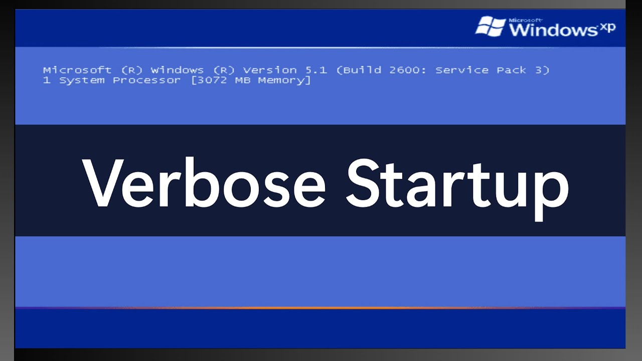 Windows Verbose Startup Screens (NT 5.0 - 8)