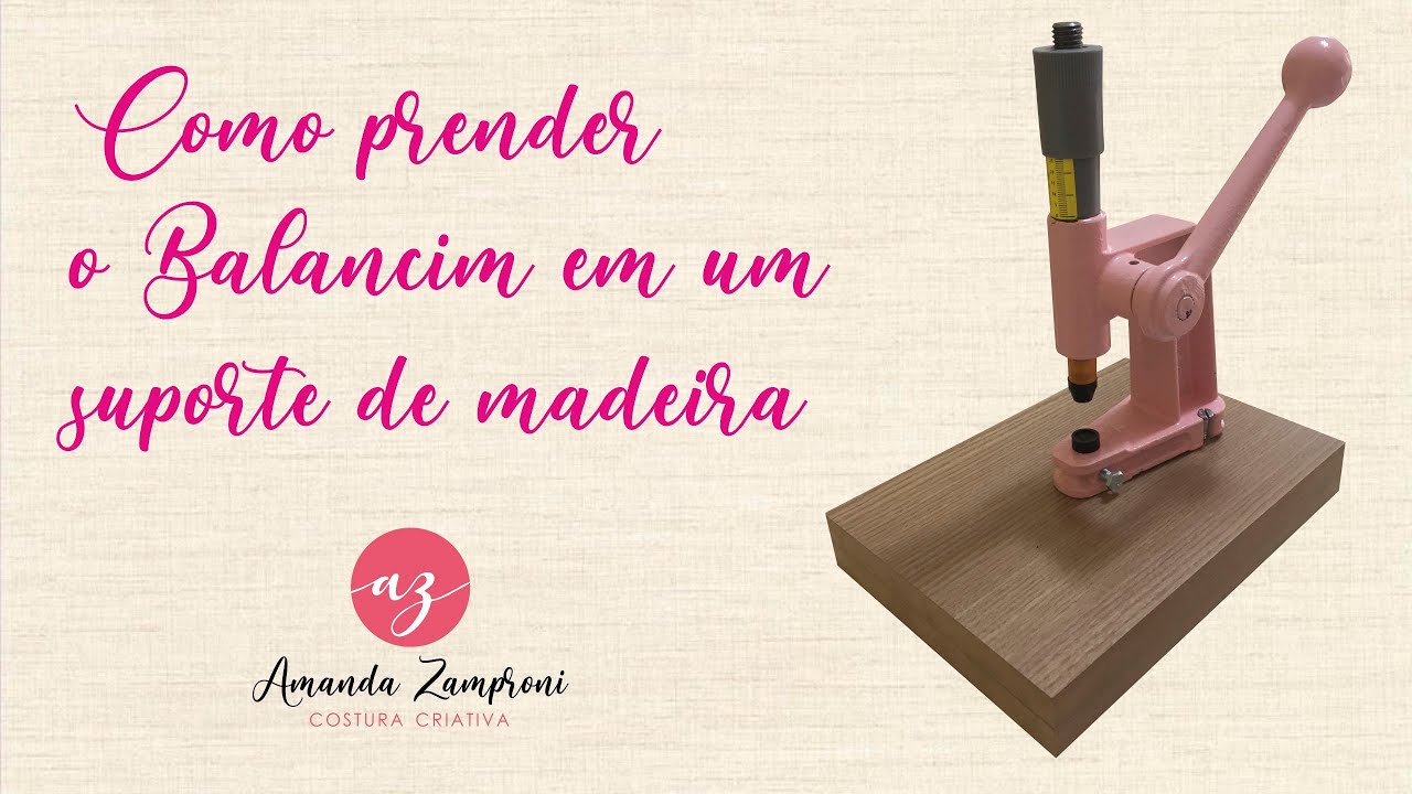 Como prender o Balancim em um suporte de madeira
