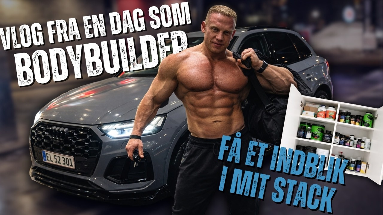 VLOG: En dag i mit liv som bodybuilder og online coach! Start på off-season, rygtræning og ny bil!