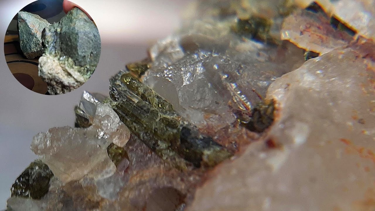 Quartz and Epidote Crystals - First Exploration in a New Location