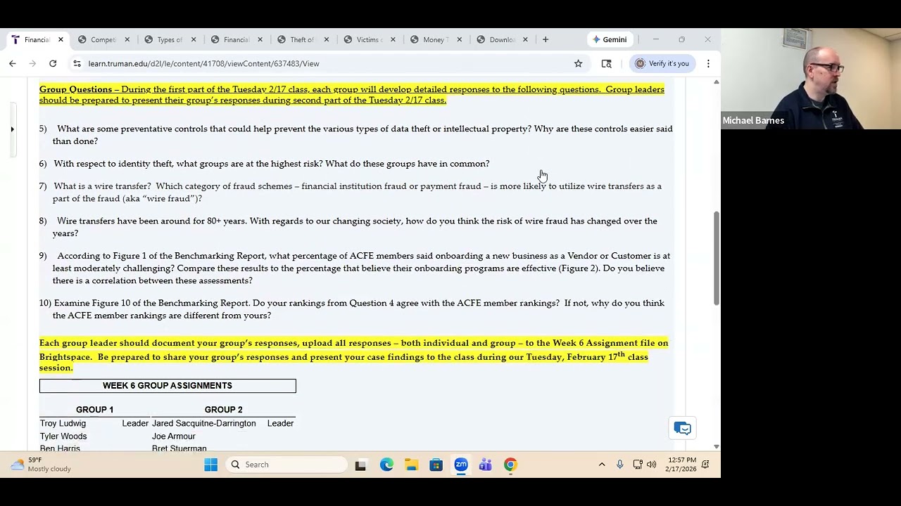 ACCT 620 (Spring 2026) - Financial Transactions and Fraud Schemes Part 2