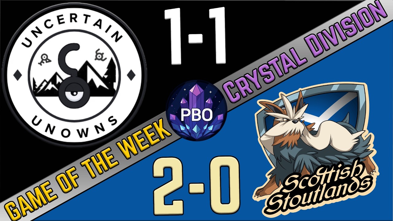 Pokémon Draft League | Uncertain Unowns VS Scottish Stoutlands | S10 W3 | PBO