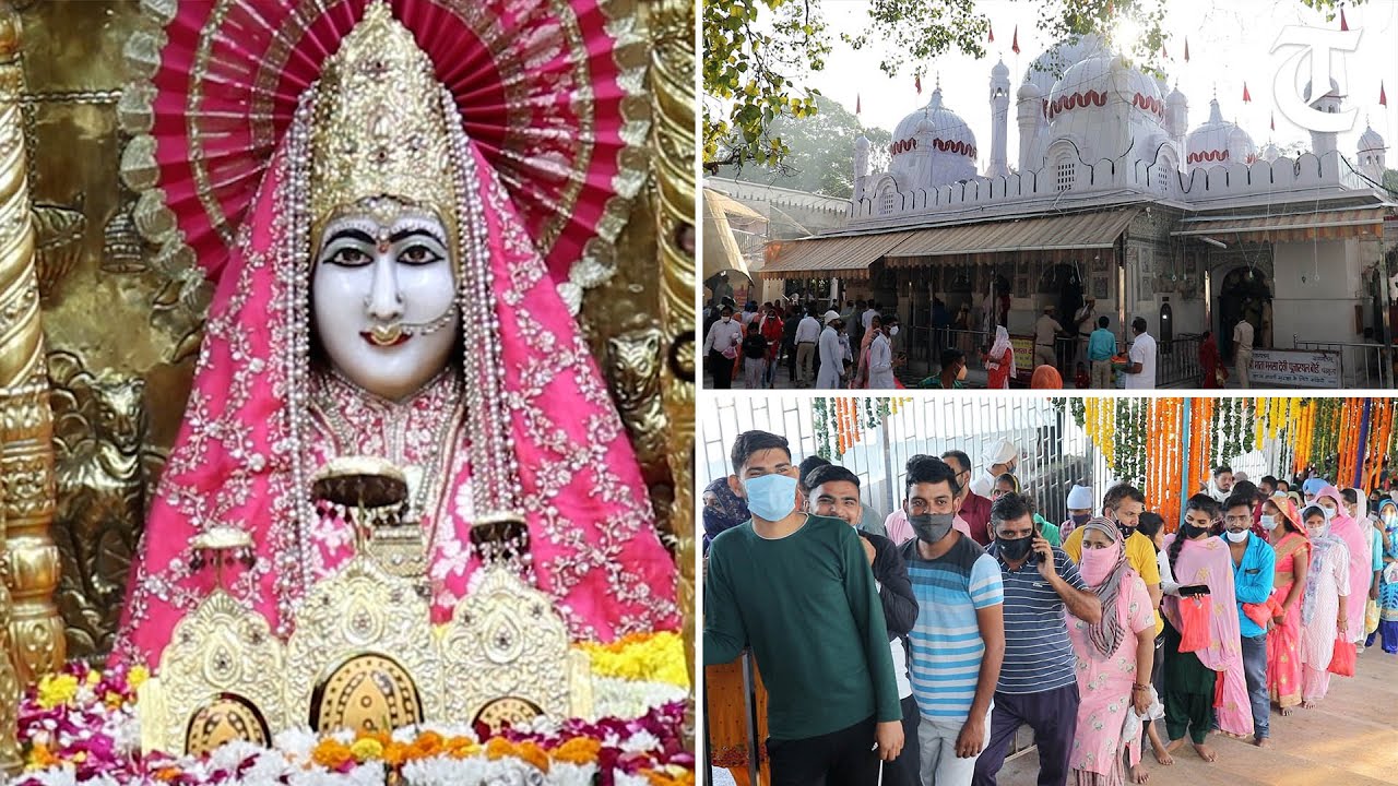 Panchkula: Devotees pay obeisance at Mata Mansa Devi temple on the first day of Navratri festival