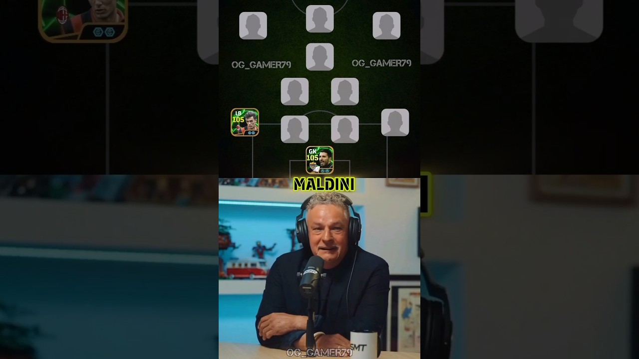 Roberto Baggio Picked His Ultimate Italiyan Deam XI 😱🔥 #efootball2024 #efootball2023