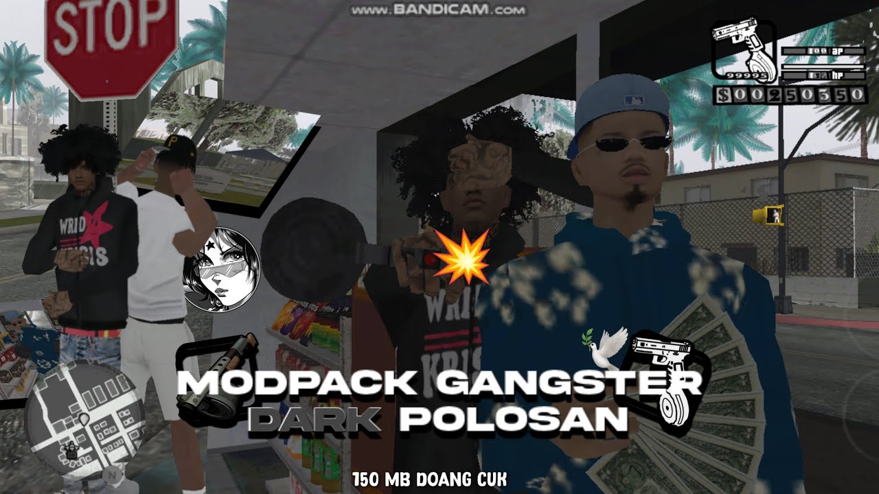 SHARE: MODPACK GANGSTER DARK POLOSAN 150MB | GTA ANDROITH 
