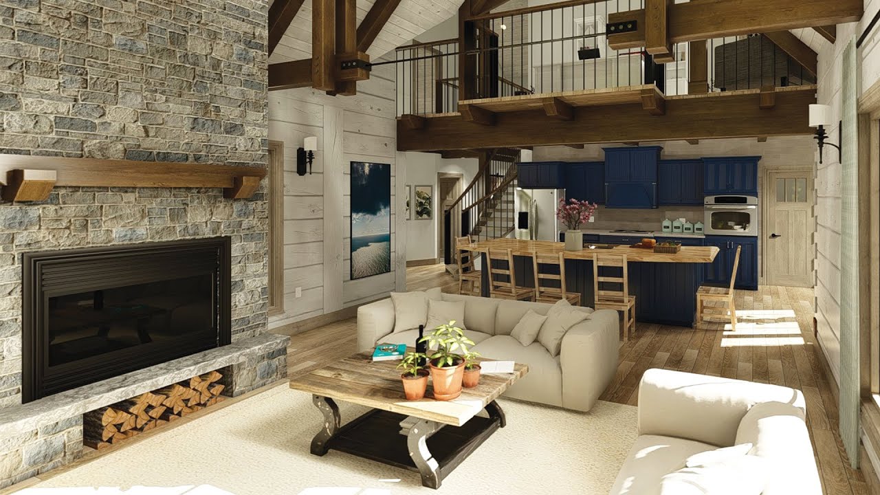 True North Log & Timber Homes - Northern Escape Interior