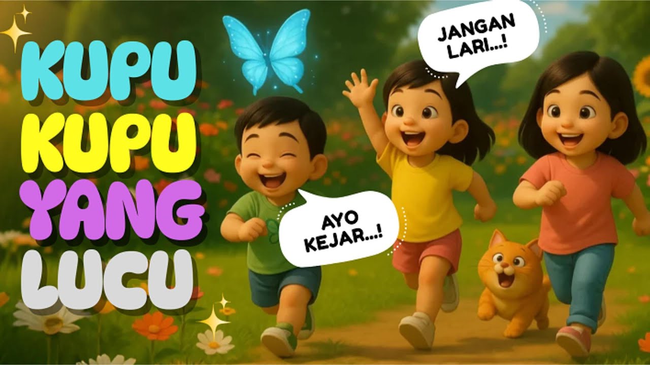 Kupu-Kupu yang Lucu 🦋 Lagu Anak Indonesia | Animasi 3D Ceria & Edukatif