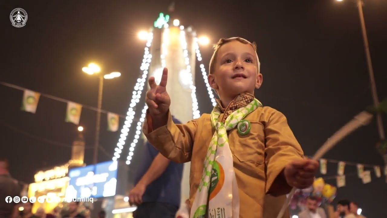 العراقيون يحيون ذكرى المولد النبوي الشريف في منطقة الأعظمية 