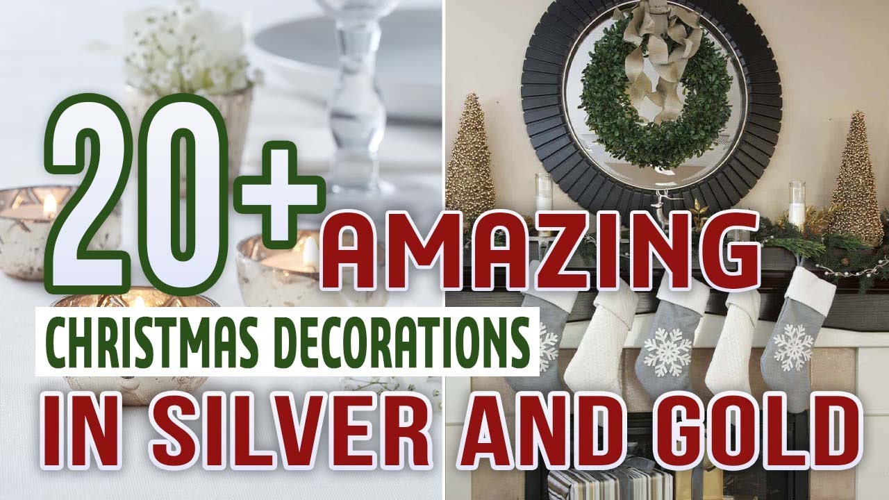 20 Amazing Christmas Decorations In Silver And Gold