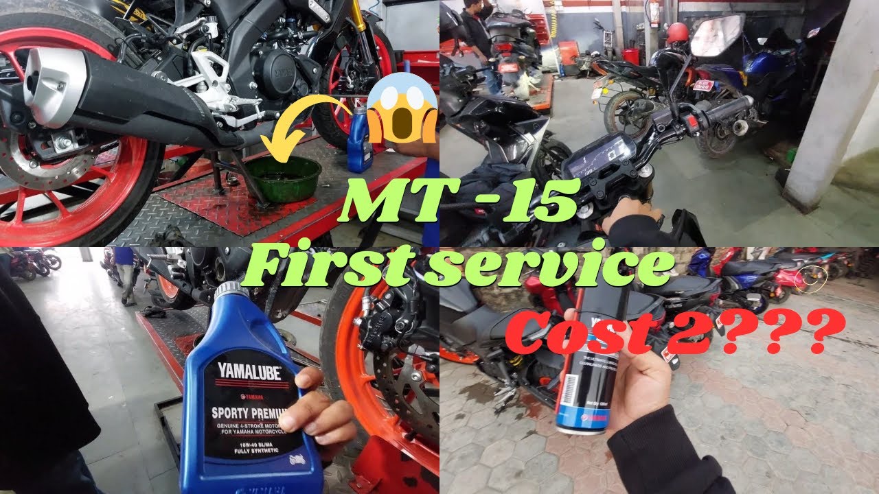 MT 15 First Service Cost with Bill || Yamaha || 2024 BS6