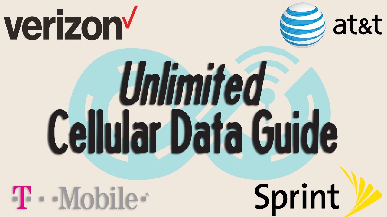 Unlimited Cellular Data Plans Compared - Verizon, AT&T, T-Mobile and Sprint
