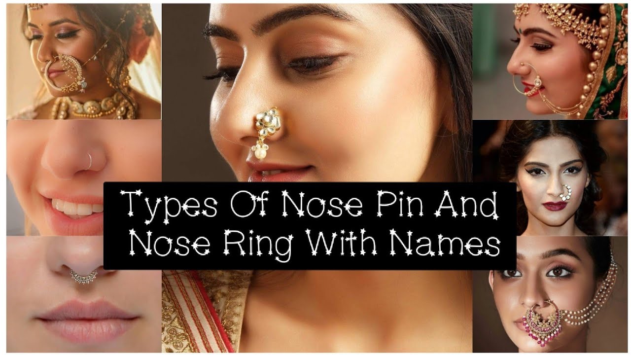 Different Types of Nose Pin and Nose Ring With Names || Beautiful Nose pin and Nose Ring 2021