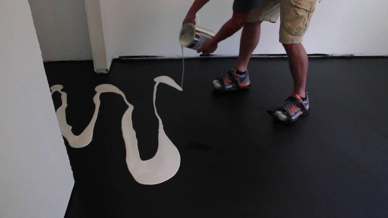 White Epoxy Flooring Indoors Throughout The Home