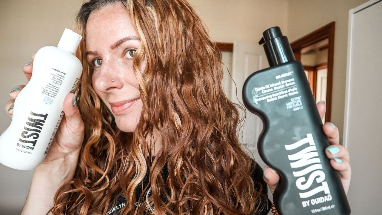 Testing out Ouidad Twist Products on Wavy Hair // Washday routine, day 2 & DAY 4 HAIR!!