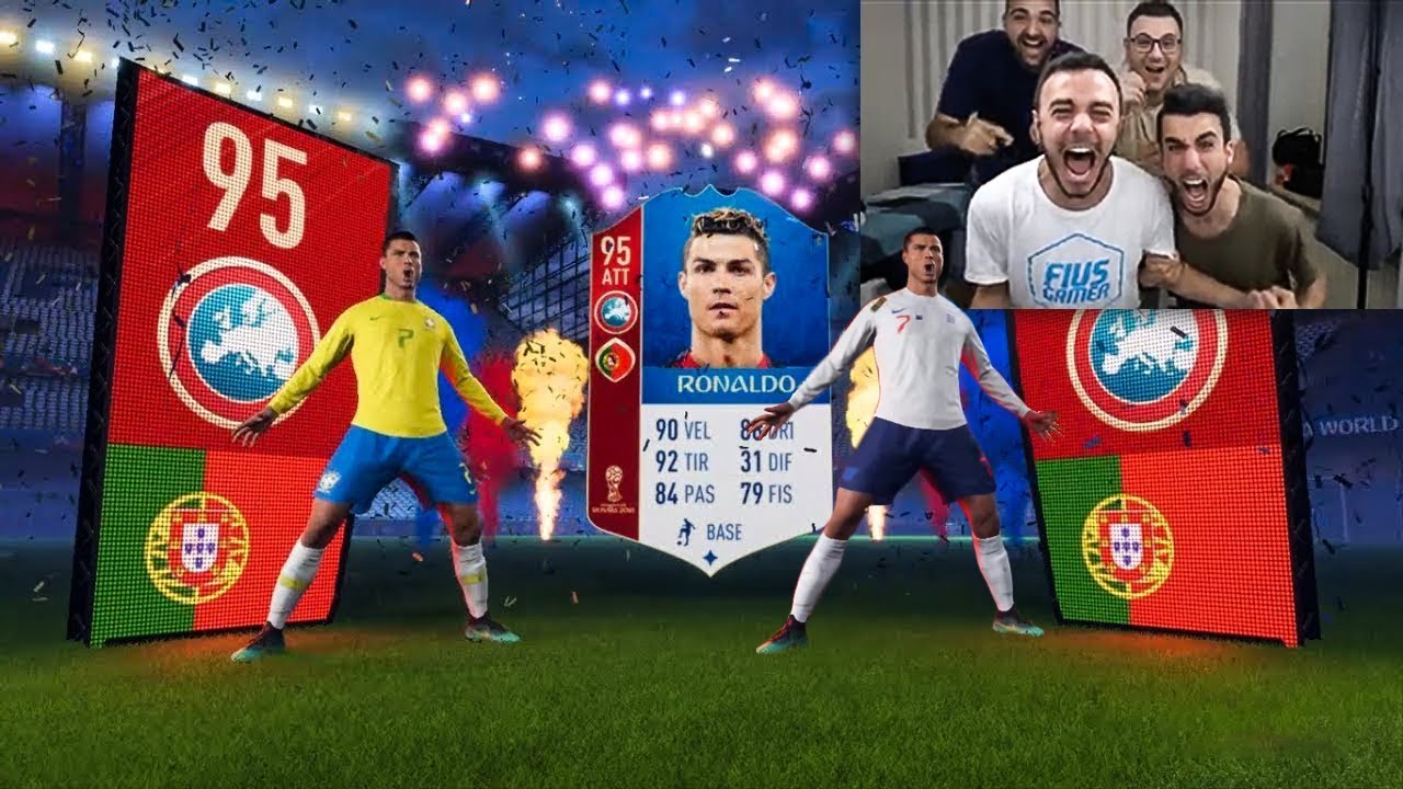 TROVO 2 VOLTE CRISTIANO RONALDO ATT 95! MONDIALI FIFA 18 PACK OPENING