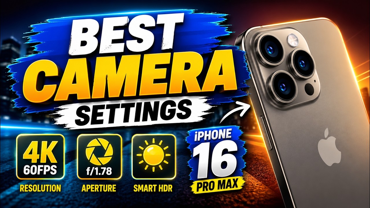 Best iOS 26 Camera Settings for iPhone 16 Pro Max &ndash; Pro Tips for Cinematic Shots!
