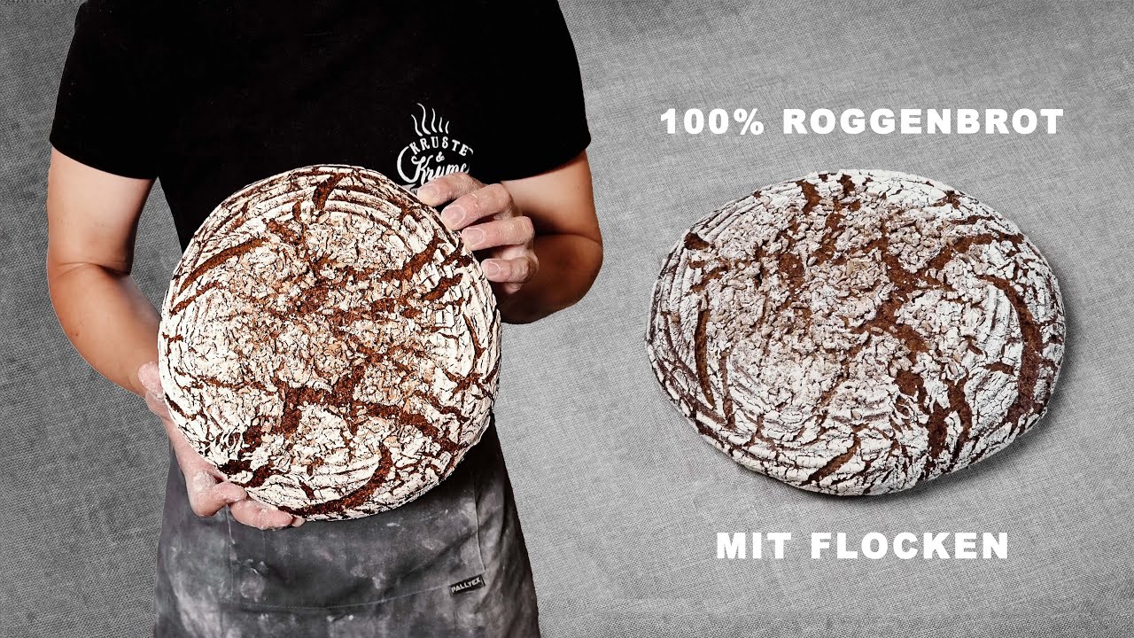 Roggensauerteigbrot mit Flocken - Schritt f&uuml;r Schritt zum perfekten Brot