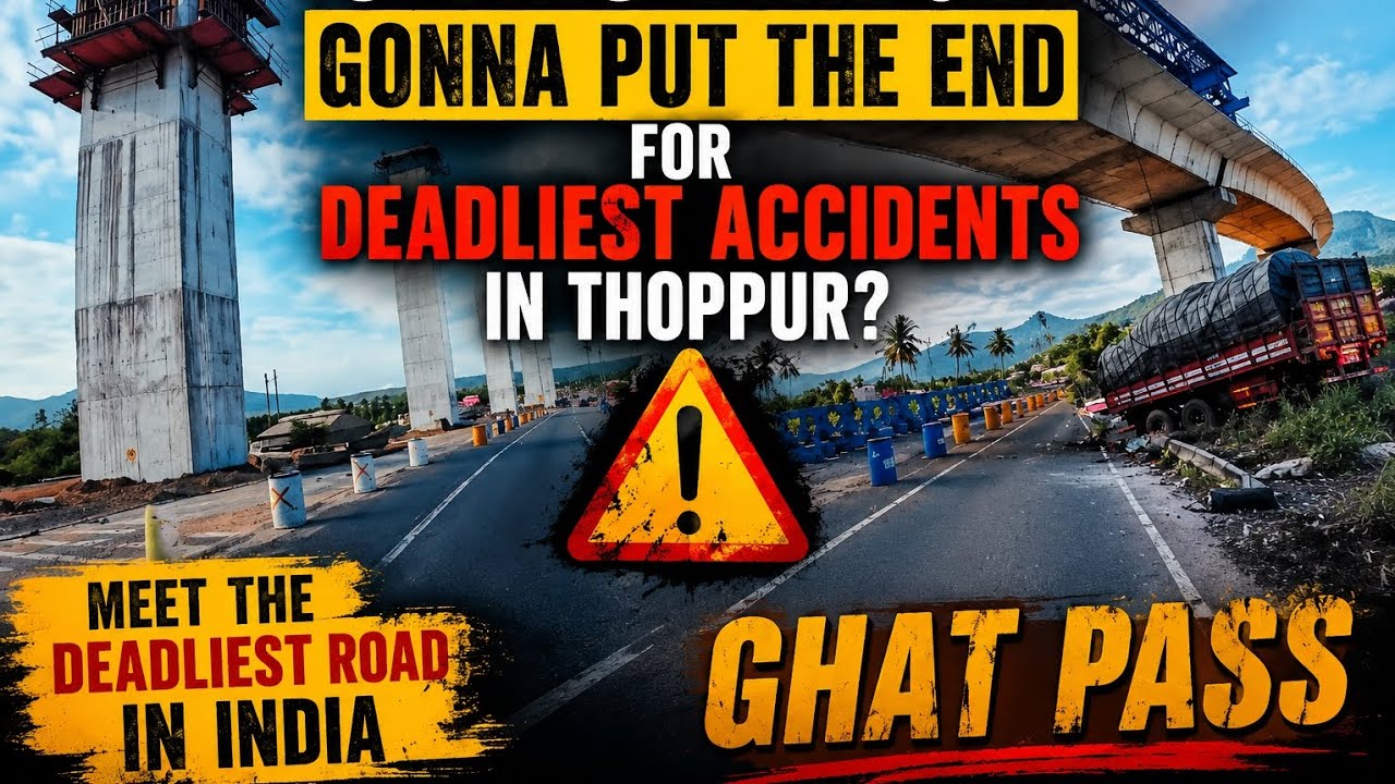 Deadliest ghat pass in India. Meet Thoppur ghat pass bridge under construction 