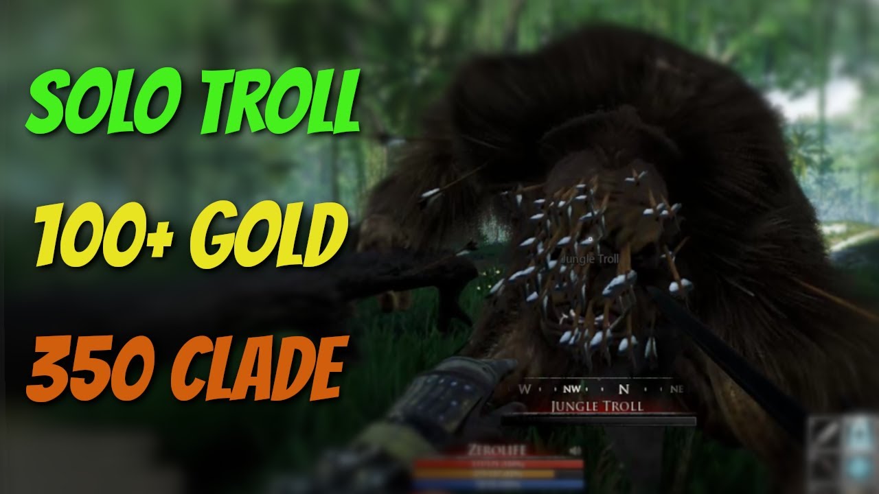 Jungle Troll (SOLO) Mortal Online 2 - Easy Gold, Easy Clade