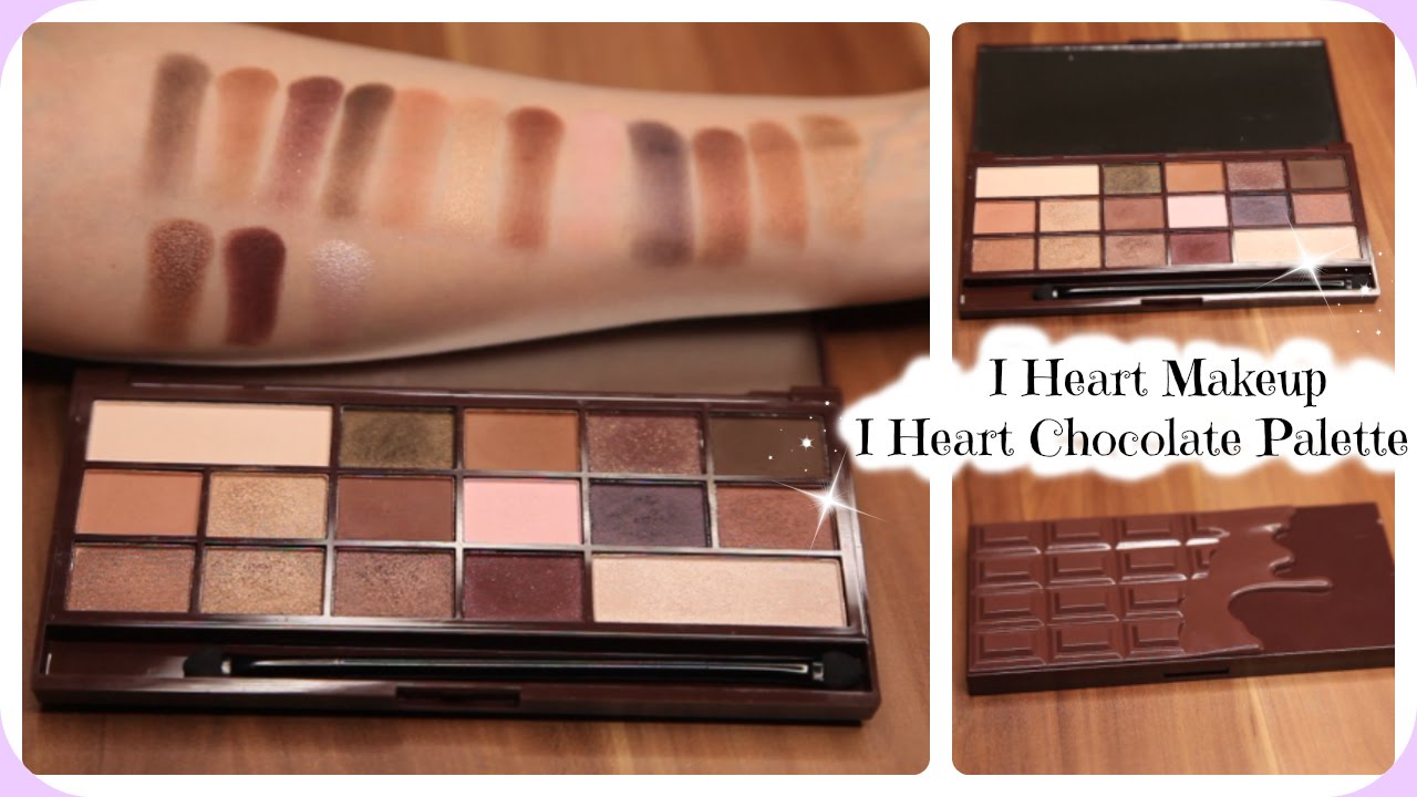 I Heart Makeup I Heart Chocolate Palette Review & Live Swatches/ Too Faced Chocolate Bar Dupe