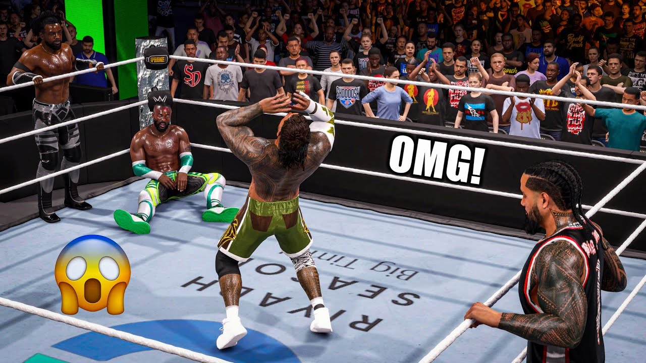 WWE 2K25 - The Usos vs. The New Day - Tag Team Championship Match at Royal Rumble
