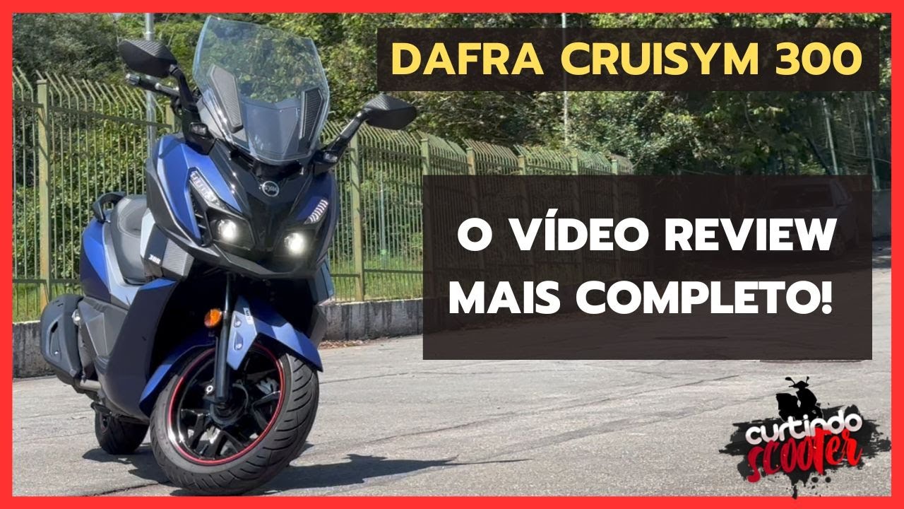 Cruisym 300 - Teste e Review Completo, Consumo e Desempenho desta Scooter da Dafra