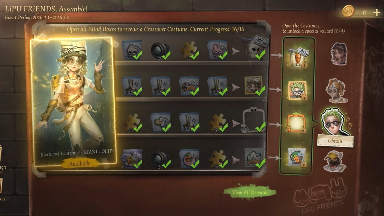 Identity V x LiPU Friends Crossover