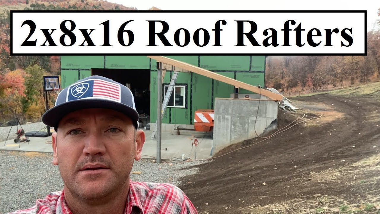 #444 - Shop Build: Framed Up Roof Rafters For Firewood Awning!