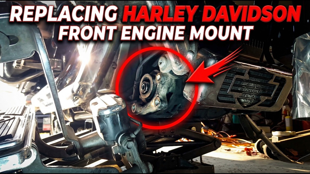 Замена передних опор двигателя Harley 2009-2016