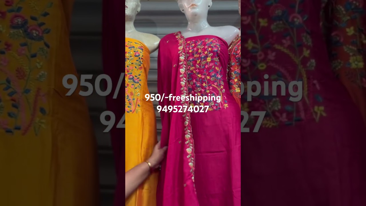 #churidarmaterials #fashionstyles #onlineshopping #tussarsilk
