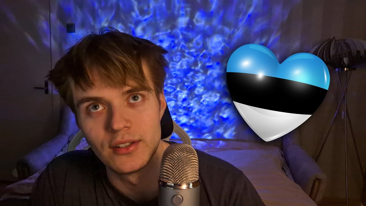 ASMR | Teaching You The Estonian Language 💙🖤🤍 Eesti Laused Ja Sõnad