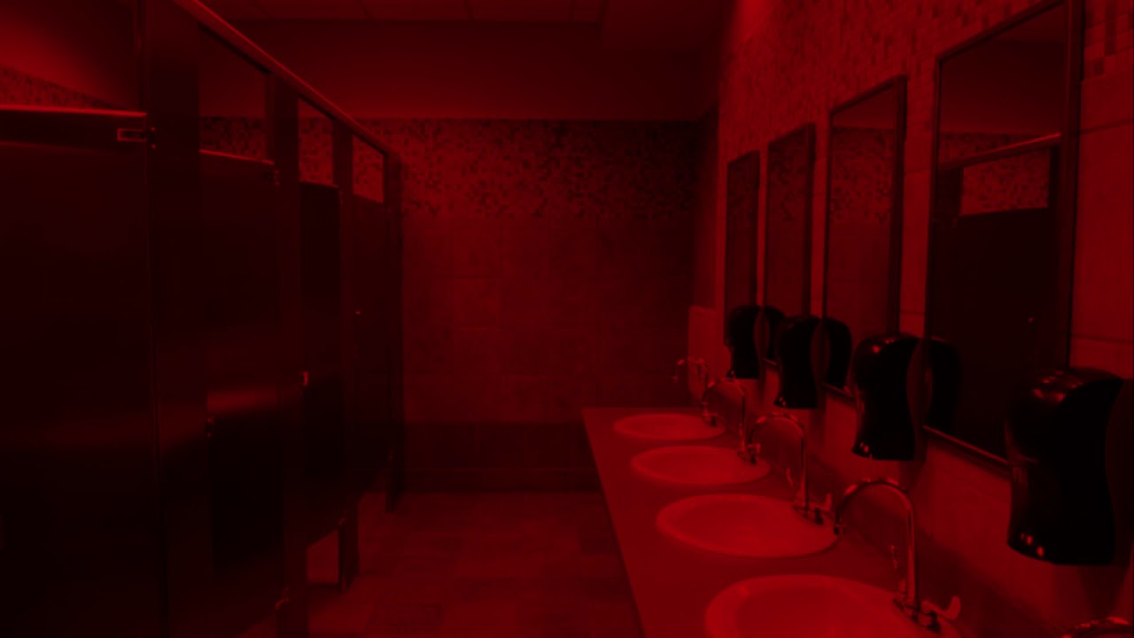 on the floor but you're in a bathroom at a party
