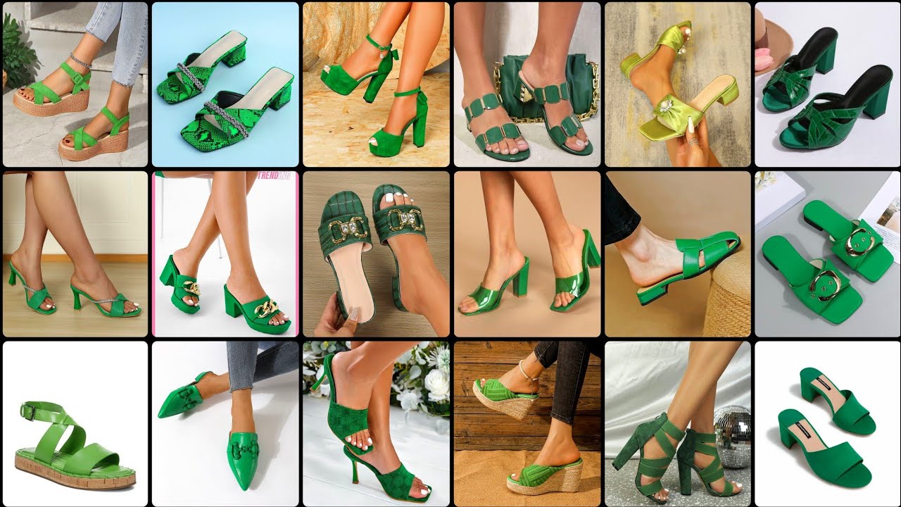 2025 GREEN MOST TOP COMFORTABLE  EVERYDAY FOOTWEAR SHOES LATEST TRENDING SHOES