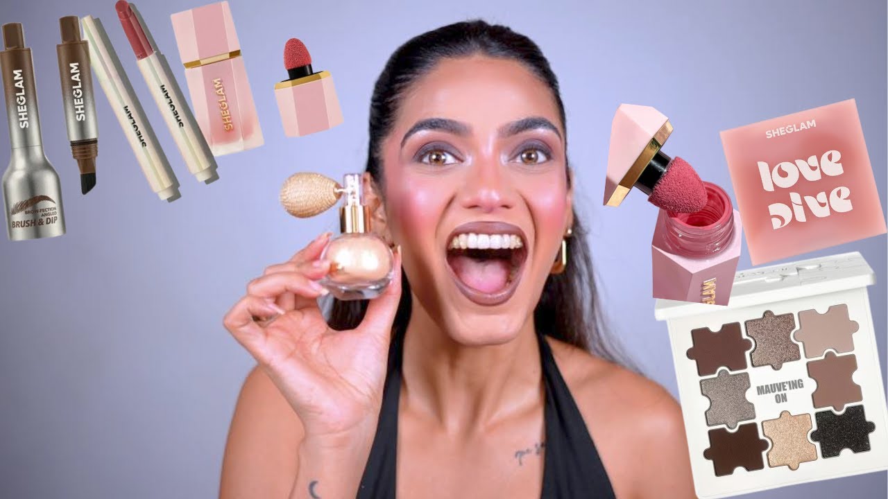Trying a full face of makeup from SHEGLAM!