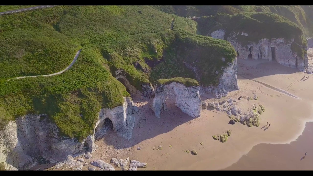 The North Coast - White Rocks Beach Portrush DJI Northern Ireland 4k