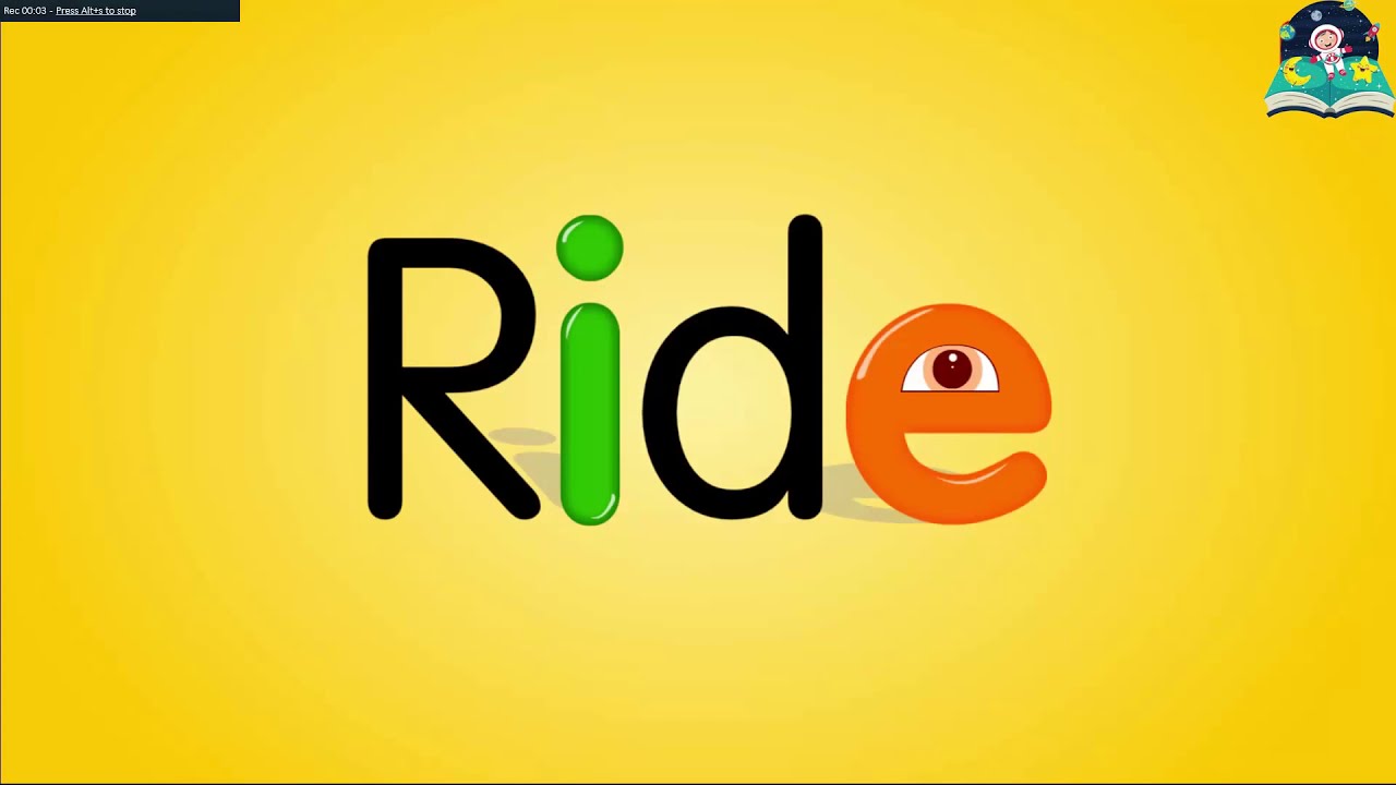 Learn to Read - Sky Ride - Short interactive story for kindergarten kids