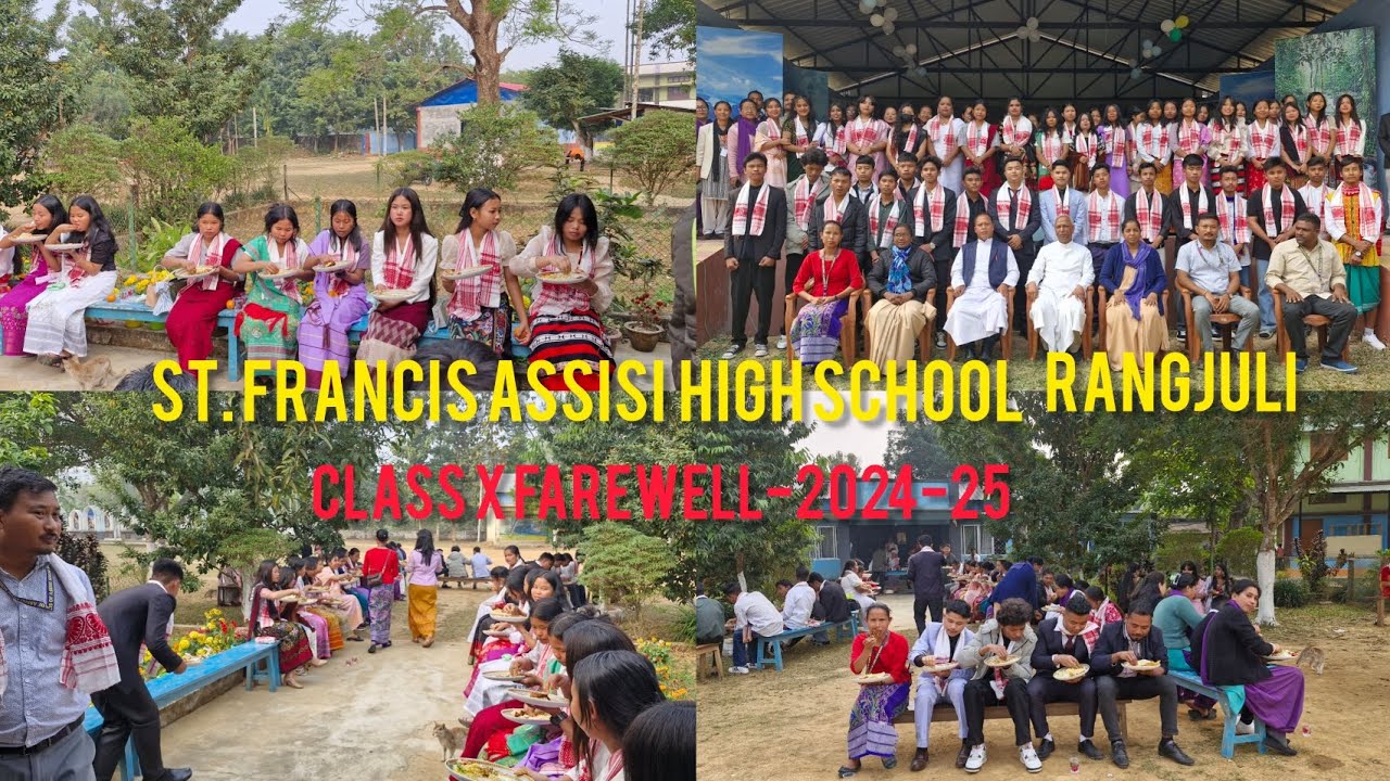 Class X Farewell-2024-25 at St Francis School Rangjuli.
