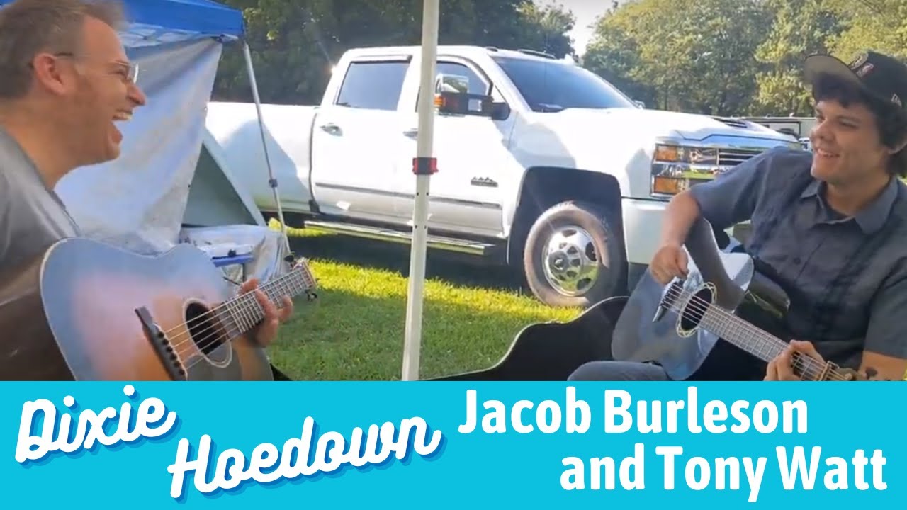 Dixie Hoedown - Jacob Burleson (of Volume Five) & Tony Watt - Flatpicking Bluegrass Guitar Jam