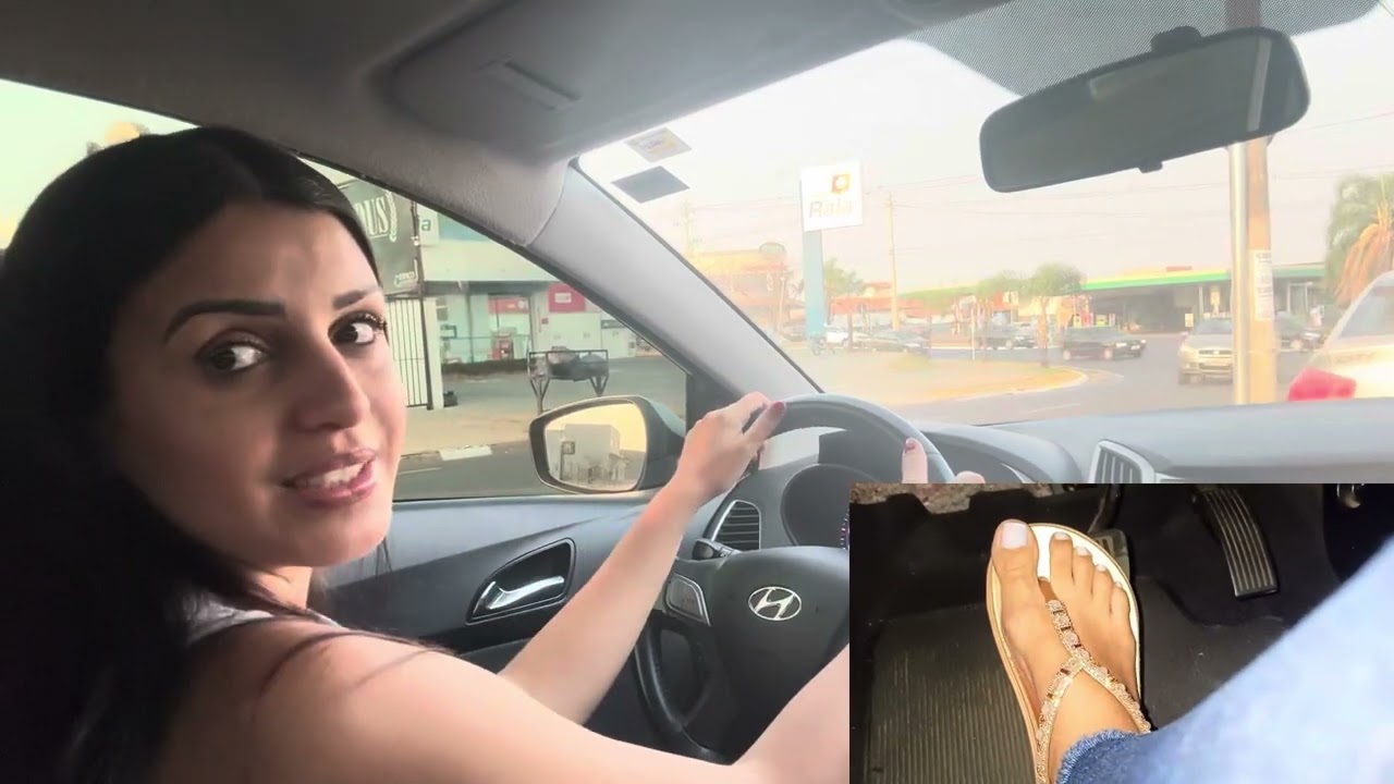 Primeira vez dirigindo de sandália/Carro automático #dirigindo #medodedirigir #superação #carros #fé