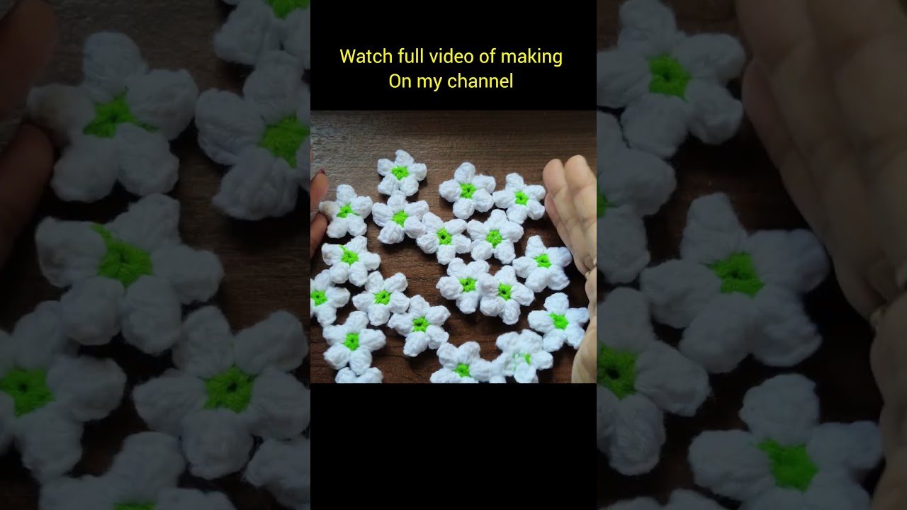 Crochet Jasmine Gajra/  क्रोशिया मोगरा गजरा #crochetgajra