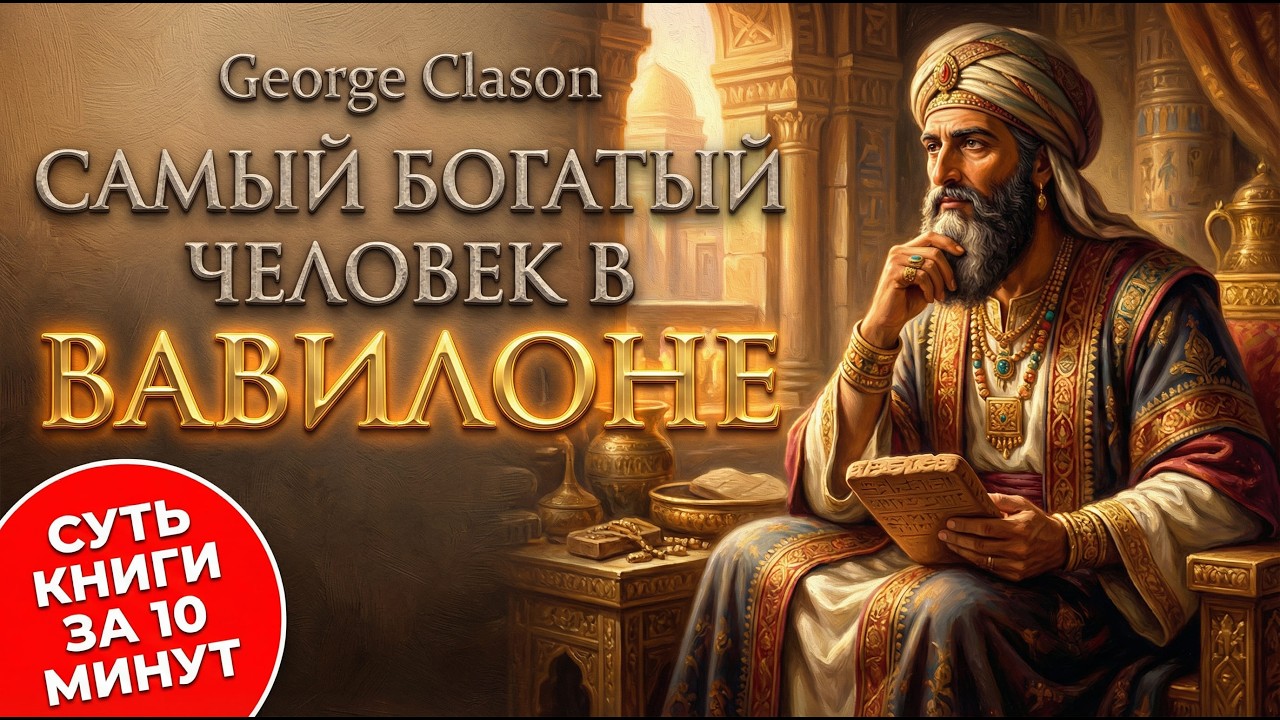 Джордж Клейсон «Самый богатый человек в Вавилоне» Обзор Книги. Вся суть за 10 минут!