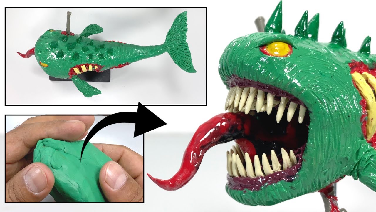 Como hacer un BLOOP ZOMBIE de Plastilina paso a paso - Mi mundo de Plastilina