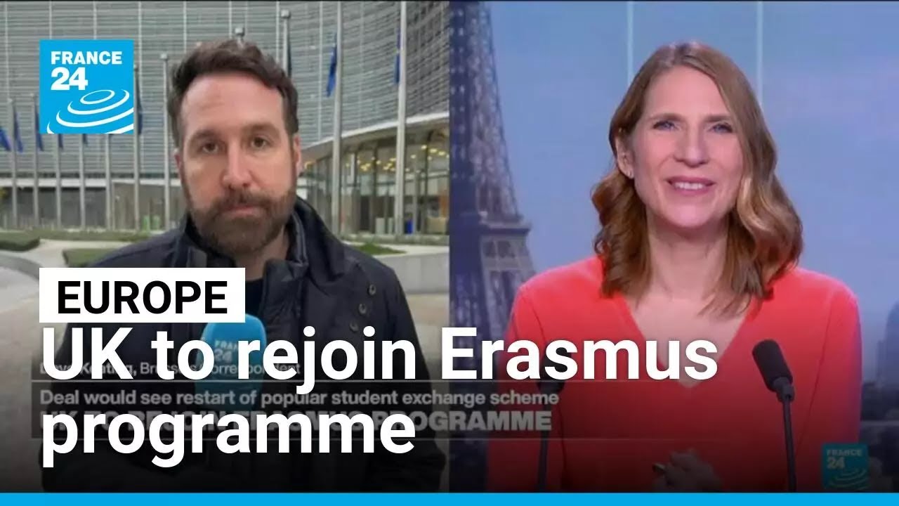 United Kingdom to rejoin Erasmus programme in 2027 • FRANCE 24 English