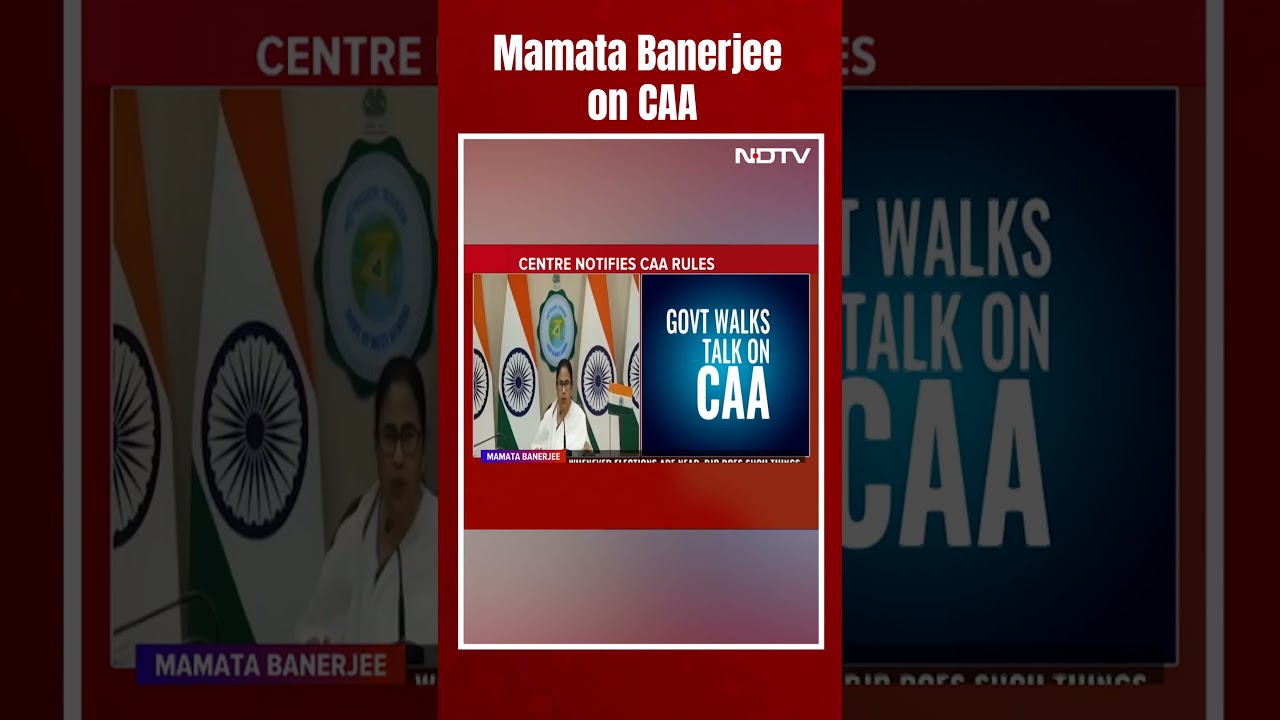 Mamata Banerjee's Warning As Centre Notifies Citizenship Law CAA