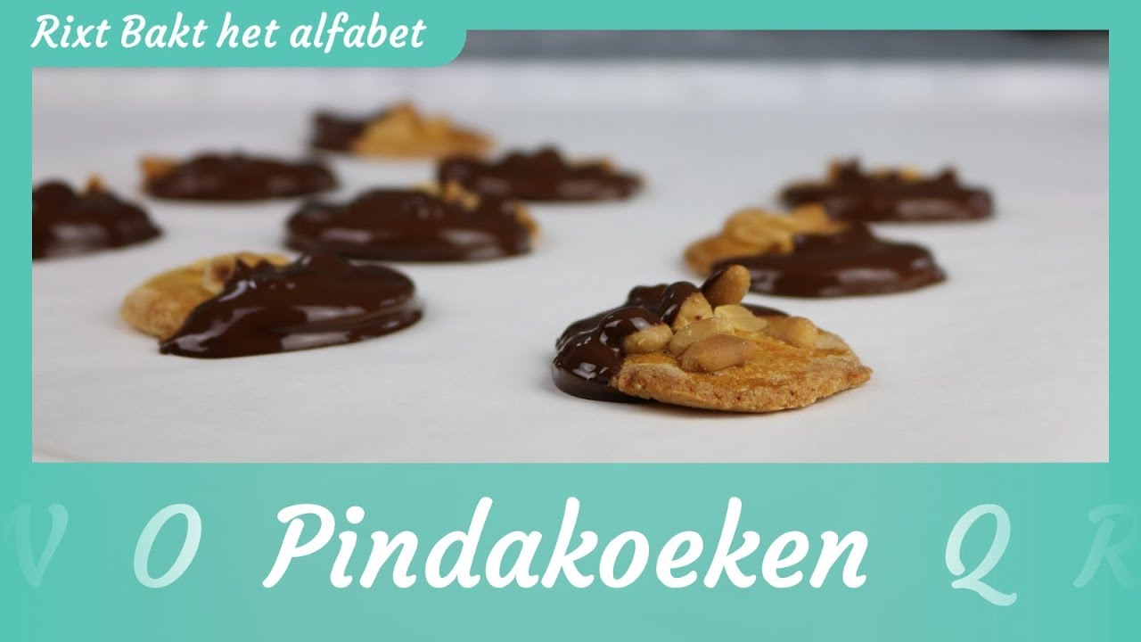 Pindakoeken Recept! | Rixt bakt het alfabet