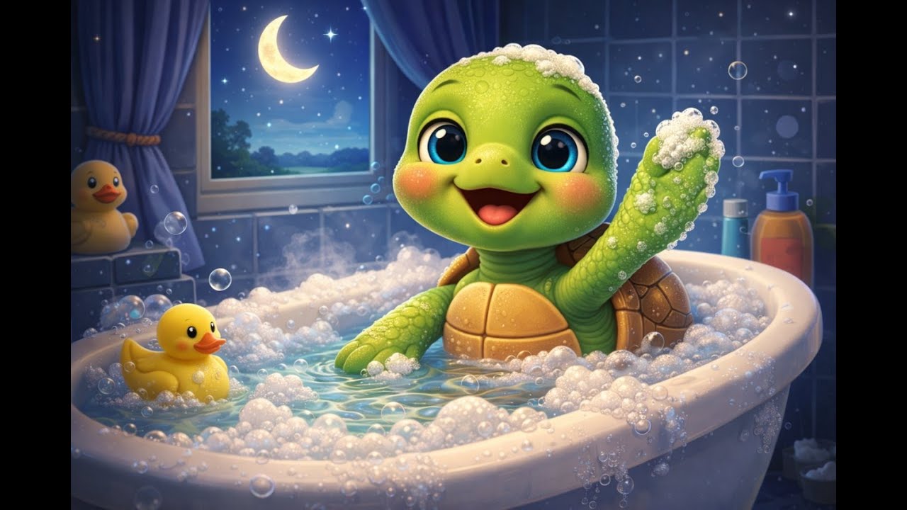 Żółwik Stefan – Czas na Kąpiel 🐢🛁 | Piosenka dla Dzieci