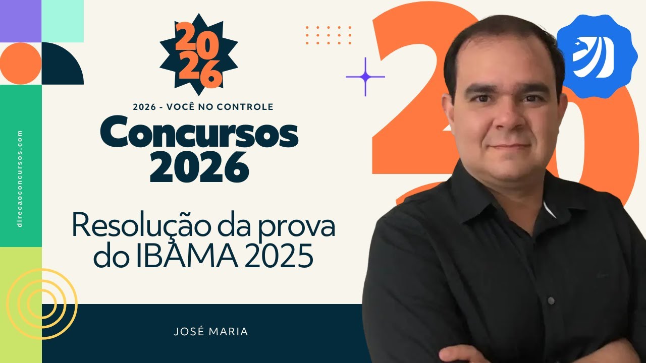 Sextou com o Zé: Resolução da prova do IBAMA 2025 - Banca CESPE (José Maria)