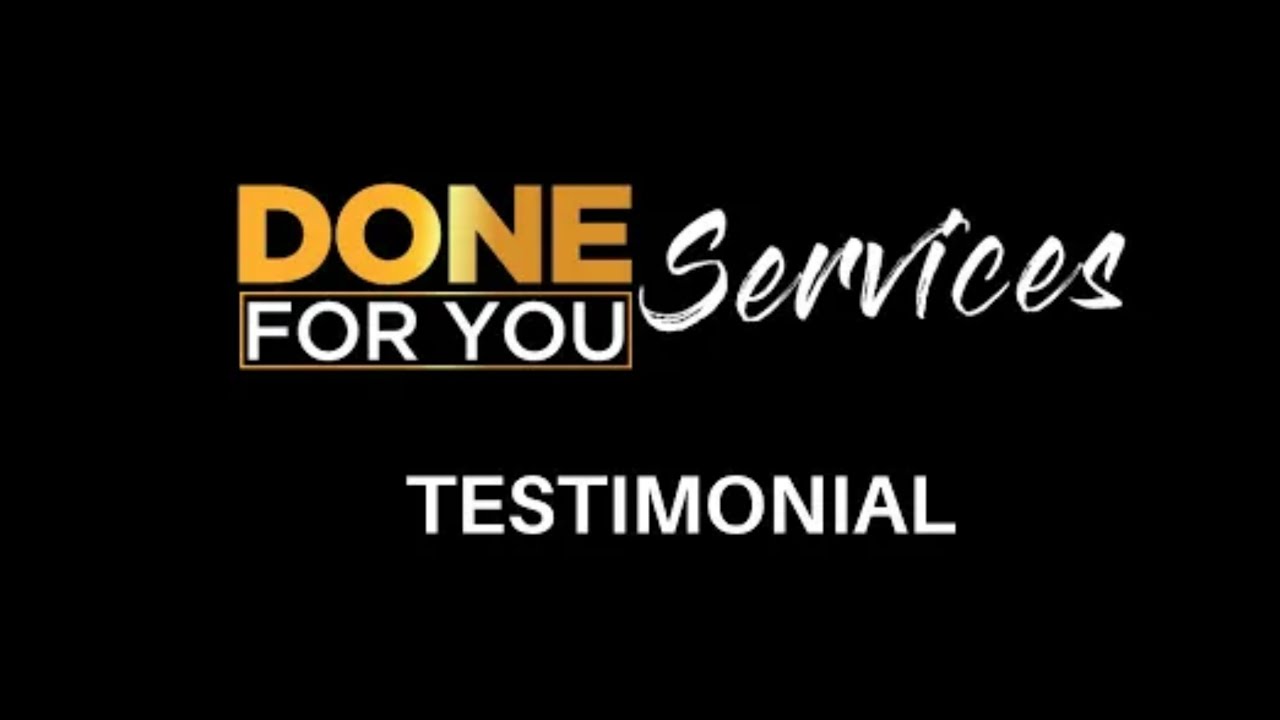 Done For You Services Testimonials - Wesley Virgin Reviews